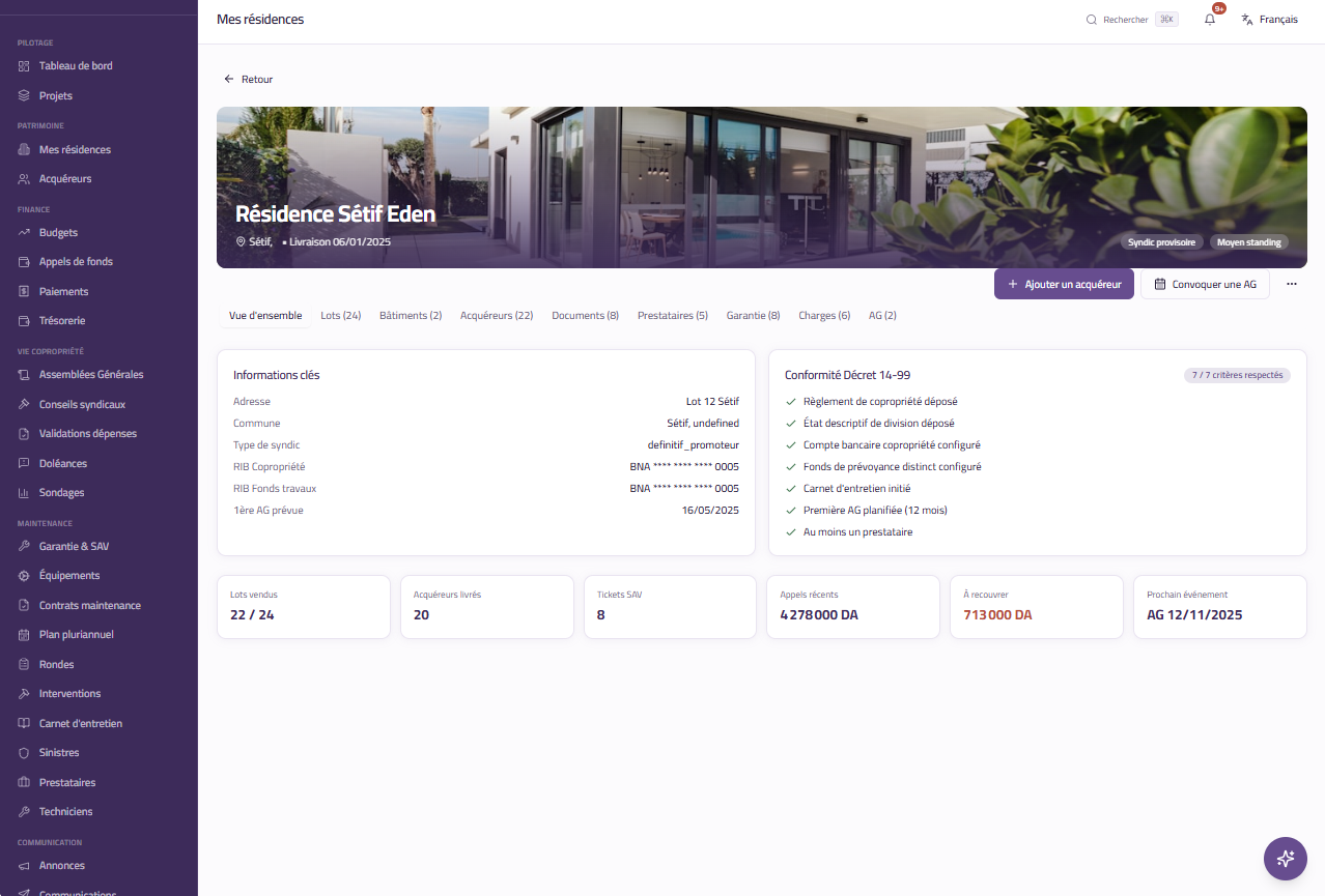 Le logiciel qui gère vos résidences à votre place