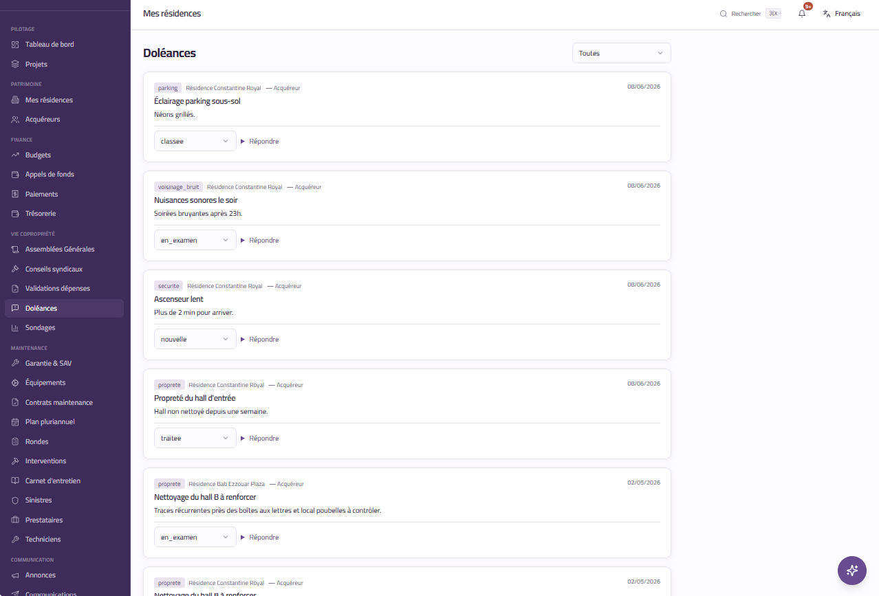 Le logiciel qui gère vos résidences à votre place