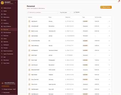 DOLISOFT — Le logiciel de Gestion des salles des fêtes
