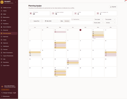 DOLISOFT — Le logiciel de Gestion des salles des fêtes