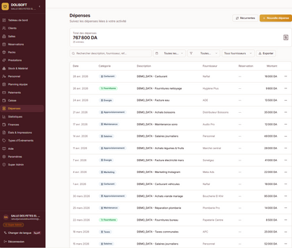 DOLISOFT — Le logiciel de Gestion des salles des fêtes