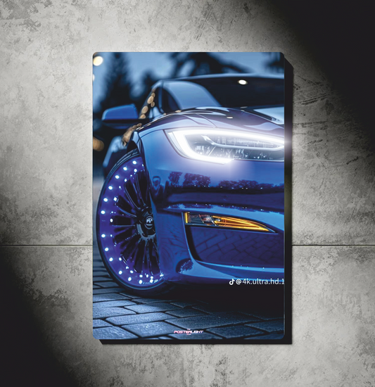 POSTER LUMINEUX TESLA