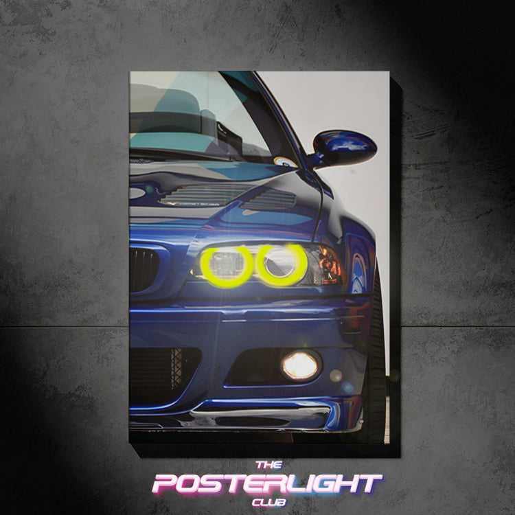 POSTER LUMINEUX BMW E46 M