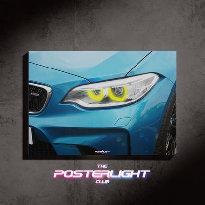 POSTER LUMINEUX BMW M2