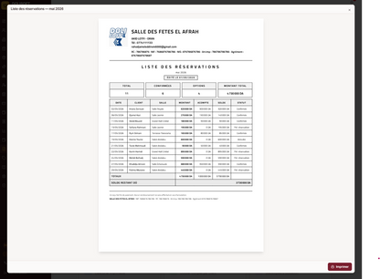 DOLISOFT — Le logiciel de Gestion des salles des fêtes