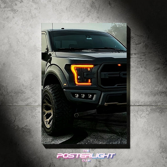 POSTER LUMINEUX  FORD RAPTOR