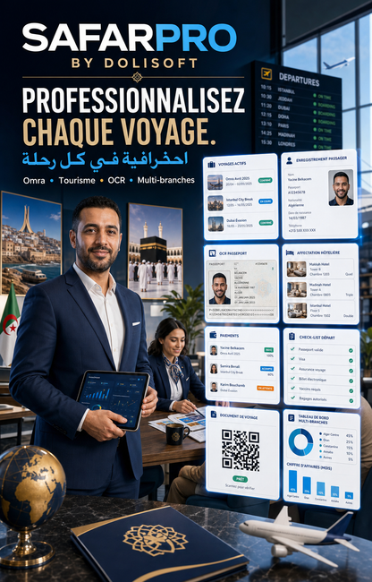 SafarPro -Logiciel de Gestion  d'Agence de voyages