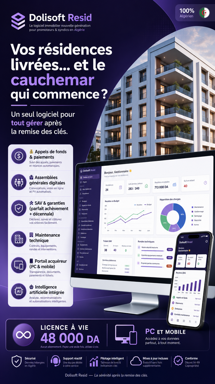 Le logiciel qui gère vos résidences à votre place