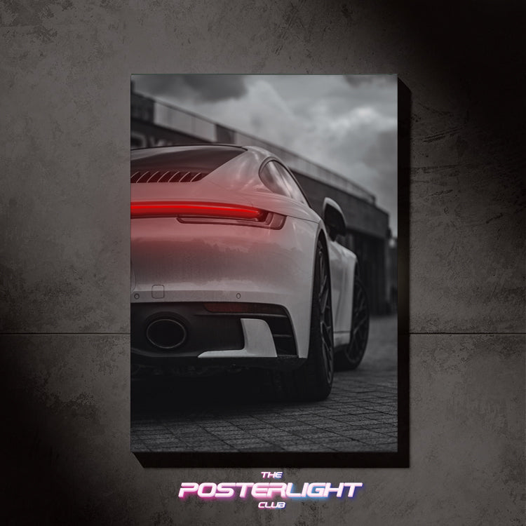 POSTER LUMINEUX PORSCHE 992